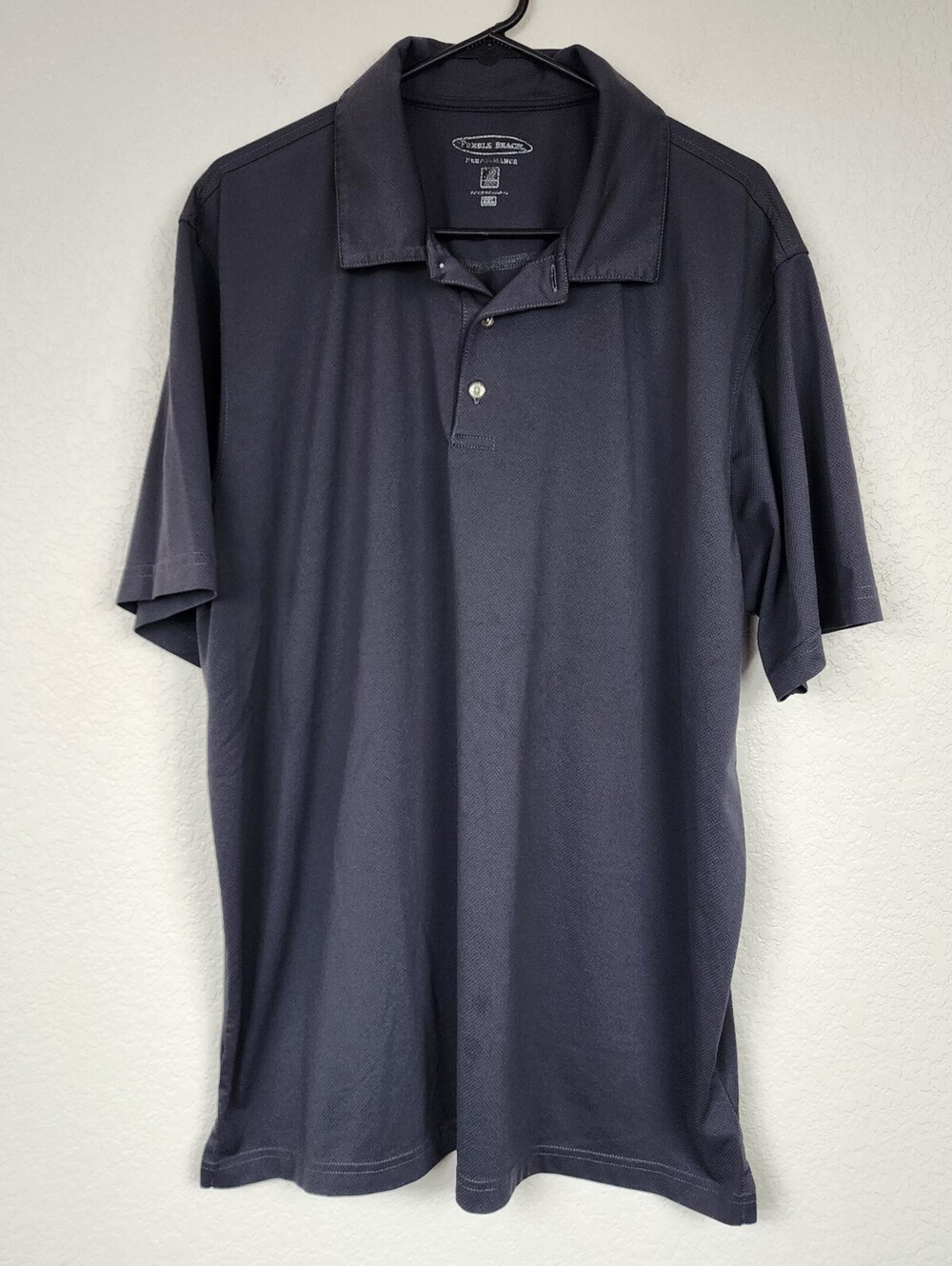 Pebble Beach Performance Men's Polo Shirt XXL Black Top